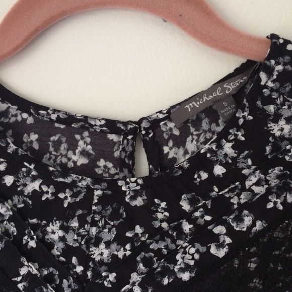 Anthropologie Michael Stars 3/4 sleeves Floral Small NWOT - Picture 4 of 9